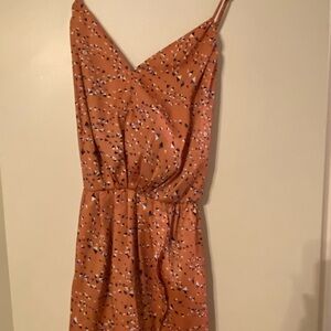 BCBGeneration Coral Pink Printed Mini Dress